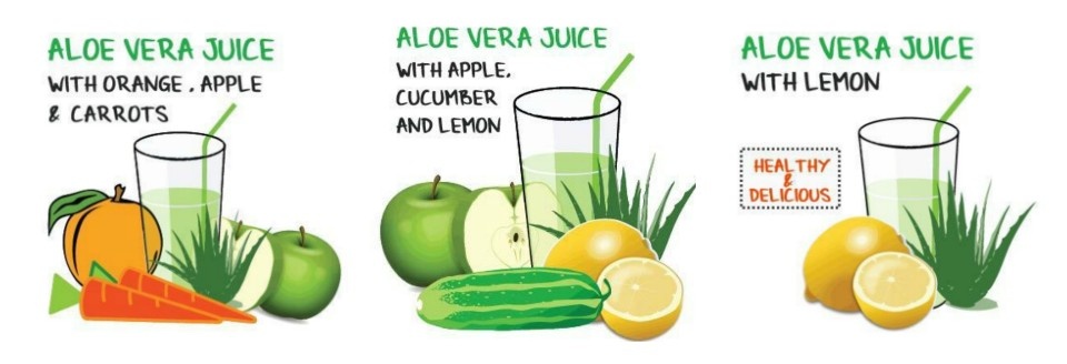 Aloe vera: 3 zumos